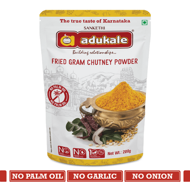 Fried Gram Chutney Powder | Chutney Powder for Dosa, Upma, and More | Adukale