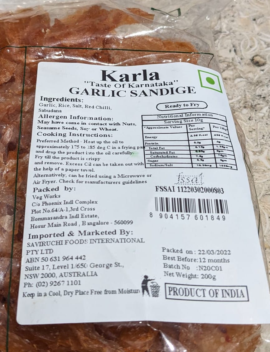 Garlic Sandige | Aromatic and Crunchy Snack Delight | Karla | Saviruchi Foods - Image 2