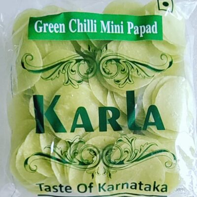 Green Chilli Mini Papad | Spicy and Crunchy Snack Delight | Karla | Saviruchi Foods
