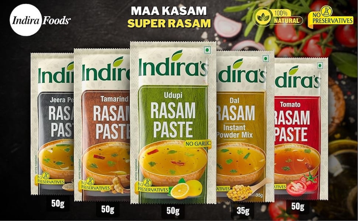 Rasam Paste – Pack of 5 Flavor Variants | Instant Cooking Mix | Indira's | Saviruchi Foods