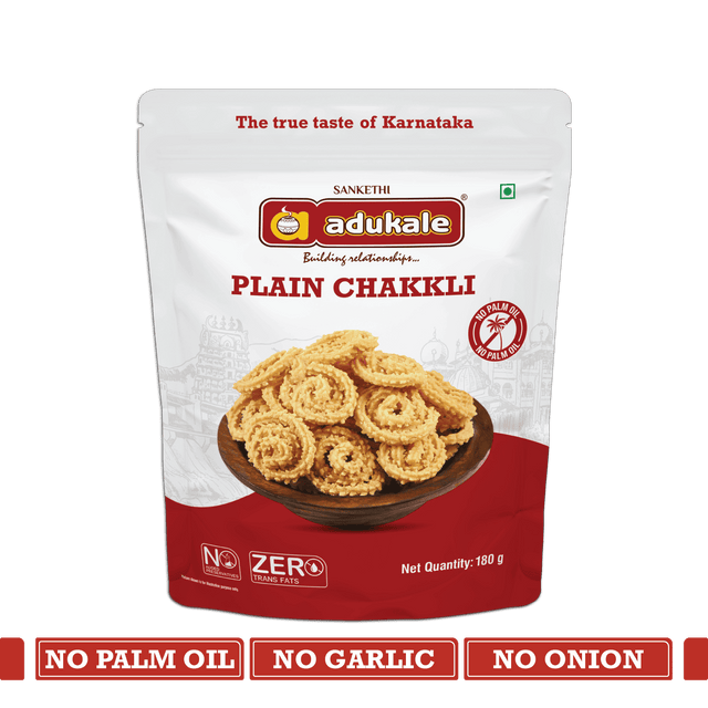Plain Chakli Snacks | Crispy and Crunchy Indian Snacks | Adukale | Saviruchi Foods